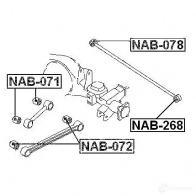 Сайлентблок FEBEST 3DON5 A 3828225 4056111034836 nab268 - Изображение 2