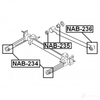 Сайлентблок FEBEST 4056111009728 nab236 6GUP9 7 3828193 - Изображение 2
