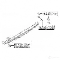 Втулка рессоры FEBEST 3828189 MQ AXAFT nab228 4056111073088 - Изображение 2