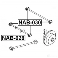 Сайлентблок FEBEST nab028 5O EX8 4056111010328 3828101 - Изображение 2
