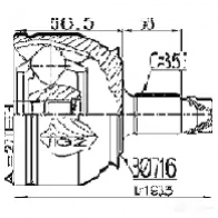 Шрус приводного вала, комплект FEBEST UZI5 VU 4056111127521 2510box3td 1270600986 - Изображение 2