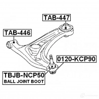 Шаровая опора FEBEST 4056111031606 3821074 JB M7E 0120kcp90 - Изображение 2
