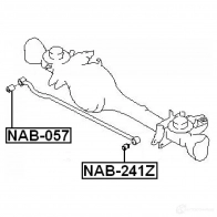 Сайлентблок FEBEST 3828112 nab057 QY1J 5Z0 4056111003597 - Изображение 2