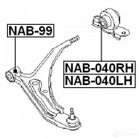 Сайлентблок FEBEST 3828110 A P6ZN3 nab040rh 4056111038629 - Изображение 2