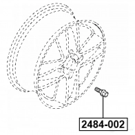 Шпилька колеса FEBEST W 1FMIJ 1440023369 2485B-002 - Изображение 2