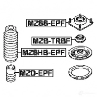 Крепление амортизаторов FEBEST 4056111018133 Z8SY 71 mzssepf 3828073 - Изображение 2