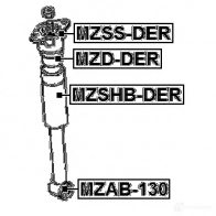 Крепление амортизаторов FEBEST 4056111096728 mzssder 3828071 P PSXV - Изображение 2