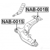 Сайлентблок FEBEST QA16 ME 4056111000237 nab001s 3828081 - Изображение 2