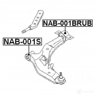Сайлентблок FEBEST 4056111104553 nab001brub 3828080 IIL6 0 - Изображение 2
