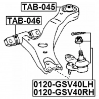 Шаровая опора FEBEST 4056111077321 3821064 0120gsv40lh G2 OEK - Изображение 2