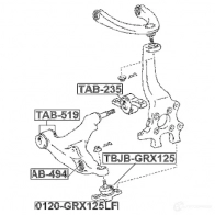 Шаровая опора FEBEST 3821061 0120grx125lf 4056111075570 U7U AO2 - Изображение 2