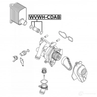 Патрубок радиатора, шланг FEBEST 1439082727 vwwhcdab PLG1S 5 - Изображение 2