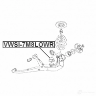 Тарелка пружины FEBEST vwsi7m8lowr 2E0 9JPX 1436947049 - Изображение 2