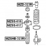 Пыльник амортизатора FEBEST 3828034 X1IW K mzshb323r 4056111013824 - Изображение 2