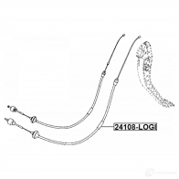 Трос, управление сцеплением FEBEST 24108-LOGI 1440023342 N PFC65M - Изображение 2