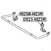 Втулка стабилизатора FEBEST mzsbmz3r 4056111011844 AEP2T0 M 3828026 - Изображение 2