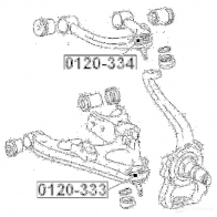 Шаровая опора FEBEST T0S URFL 4056111012865 3821045 0120334 - Изображение 2