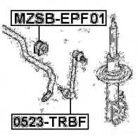 Втулка стабилизатора FEBEST 3828011 mzsbepf01 5S RU9J 4056111056036 - Изображение 2
