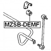 Втулка стабилизатора FEBEST mzsbdemf TX9 G34 3828010 4056111011776 - Изображение 2