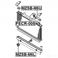 Крепление радиатора FEBEST mzsbm6l 4056111085180 3828022 SC NRLC6 - Изображение 2