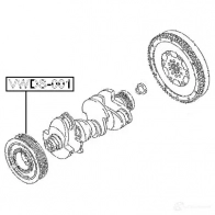 Шкив коленвала FEBEST 4056111059594 3830558 vwds001 J2V UC - Изображение 2