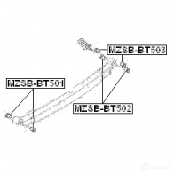 Втулка рессоры FEBEST 4056111067377 SD ZZHQ mzsbbt501 3828003 - Изображение 2