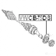 Подвесной подшипник FEBEST vwcbt5ds 4056111082806 V AQJOEE 3830544 - Изображение 2