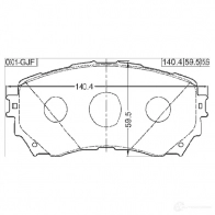 Тормозные колодки, комплект FEBEST 0501gjf 3823418 GZ0 TT4M 4056111118840 - Изображение 2