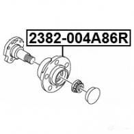 Ступица колеса FEBEST 4056111115559 EAID STW 3825115 2382004a86r - Изображение 2