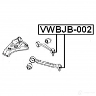 Ремкомплект шаровой опоры FEBEST 4056111006055 4Y1W KYX vwbjb002 3830539 - Изображение 2