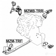 Подушка двигателя, опора FEBEST mzmtrf 4056111108377 2IY 3BFX 3827972 - Изображение 2