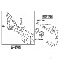 Тормозной суппорт FEBEST T MPJU 2377-B6RRH 1440023317 - Изображение 2