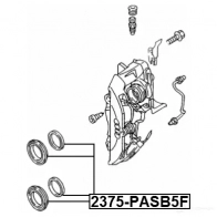 Ремкомплект суппорта FEBEST ZZJ P9 2375pasb5f 4056111128443 1424376958 - Изображение 2
