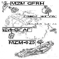 Подушка двигателя, опора FEBEST 4056111020068 3827963 mzmgfrh 7MZ BDZ - Изображение 2