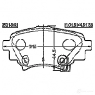 Тормозные колодки, комплект FEBEST LTUOPE M 0501bmr 1424698013 4056111125169 - Изображение 2