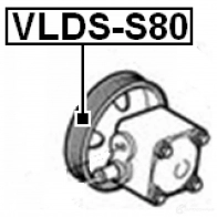Шкив гидроусилителя руля, гур FEBEST 4056111074894 vldss80 OA0F3I 0 54665436 - Изображение 2