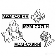 Подушка двигателя, опора FEBEST 3827946 4056111096926 mzmcx9rh 09 83FW - Изображение 2