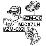 Подушка двигателя, опора FEBEST mzmcx7rh 3827945 Z CUQX 4056111060118 - Изображение 2