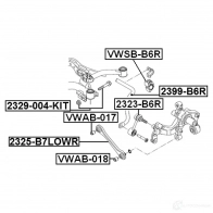 Рычаг FEBEST 2325b7lowr 5 PCH29W 1439318898 - Изображение 2