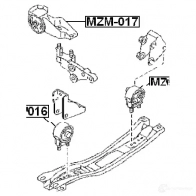 Подушка двигателя, опора FEBEST 3827922 mzm015 AZS ZF 4056111007854 - Изображение 2