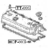 Уплотнительное кольцо оси свечи зажигания FEBEST 3830454 tt006 I6K 13 4056111061849 - Изображение 2
