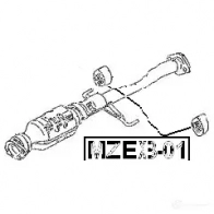 Крепление глушителя, набор FEBEST mzexb01 3827908 0YO NAQM 4056111008202 - Изображение 2