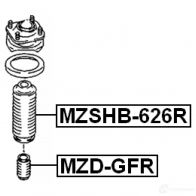 Отбойник амортизатора FEBEST 7X DHRD6 3827893 4056111074542 mzdgfr - Изображение 2