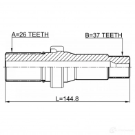 Приводной вал FEBEST G8 DRS 2312transt5rh 1436948289 - Изображение 2