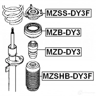 Отбойник амортизатора FEBEST 3827890 4056111016160 mzddy3 9M02 53 - Изображение 2
