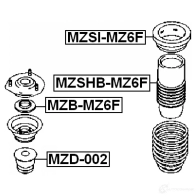 Опорный подшипник FEBEST 4056111033716 H9 ORD mzbmz6f 3827856 - Изображение 2