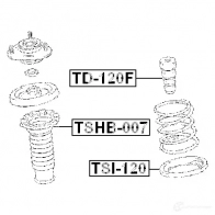 Тарелка пружины FEBEST tsi120 3830357 4056111016412 N96X V27 - Изображение 2