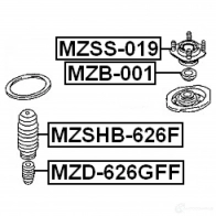 Отбойник амортизатора FEBEST mzd626gff HI VD6T 3827882 4056111014524 - Изображение 2