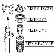 Опорный подшипник FEBEST ERX0 P71 mzbdy3 4056111017648 3827853 - Изображение 2