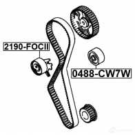 Обводной ролик ремня ГРМ FEBEST 4056111090009 V WB5L 3823390 0488cw7w - Изображение 2